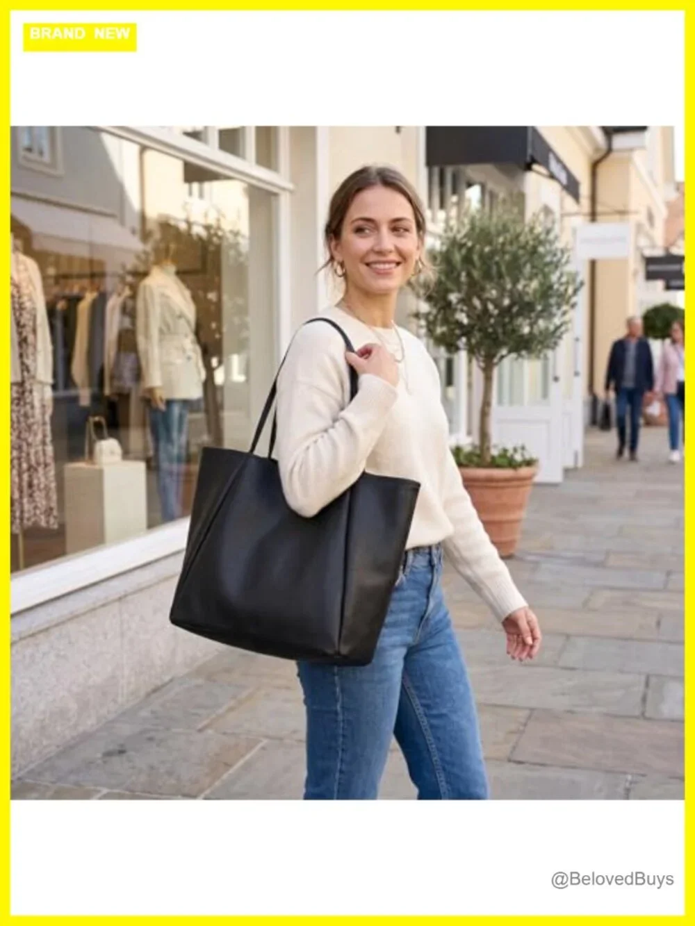Faux Leather Tote Bag for Women Oversized Weekender Travel Work Shopper